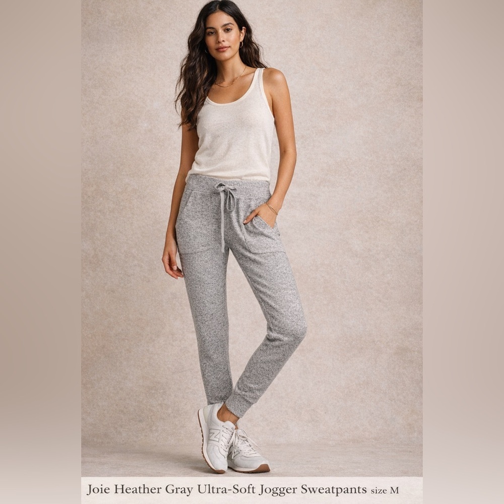 Joie Heather Gray Ultra-Soft Jogger Sweatpants Size M